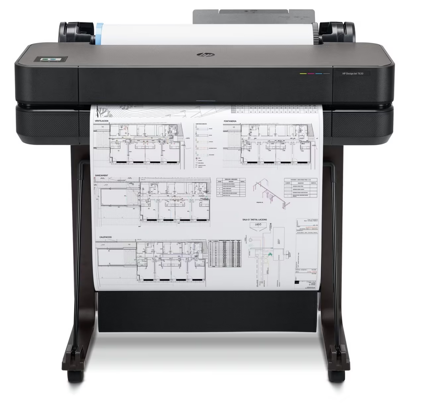 HP DesignJet T630 24-Zoll / A1 Großformatdrucker Plotter (5HB09A).  (( Sehr Good ))