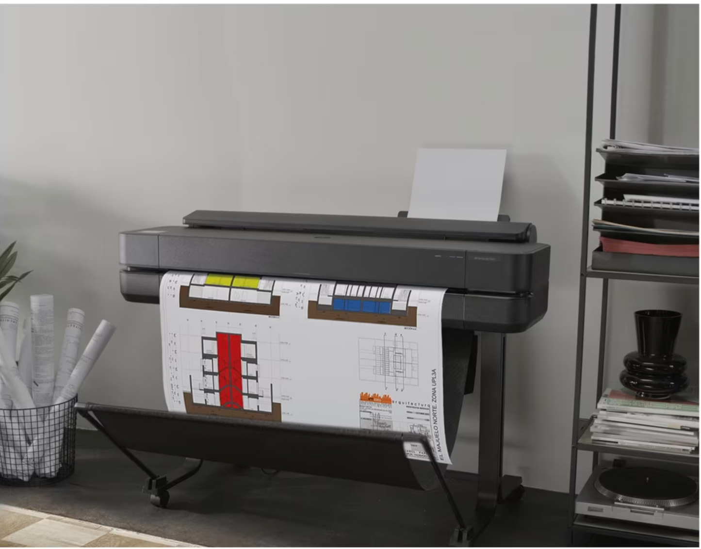 HP DesignJet T630 24-Zoll / A1 Großformatdrucker Plotter (5HB09A).  (( Sehr Good ))