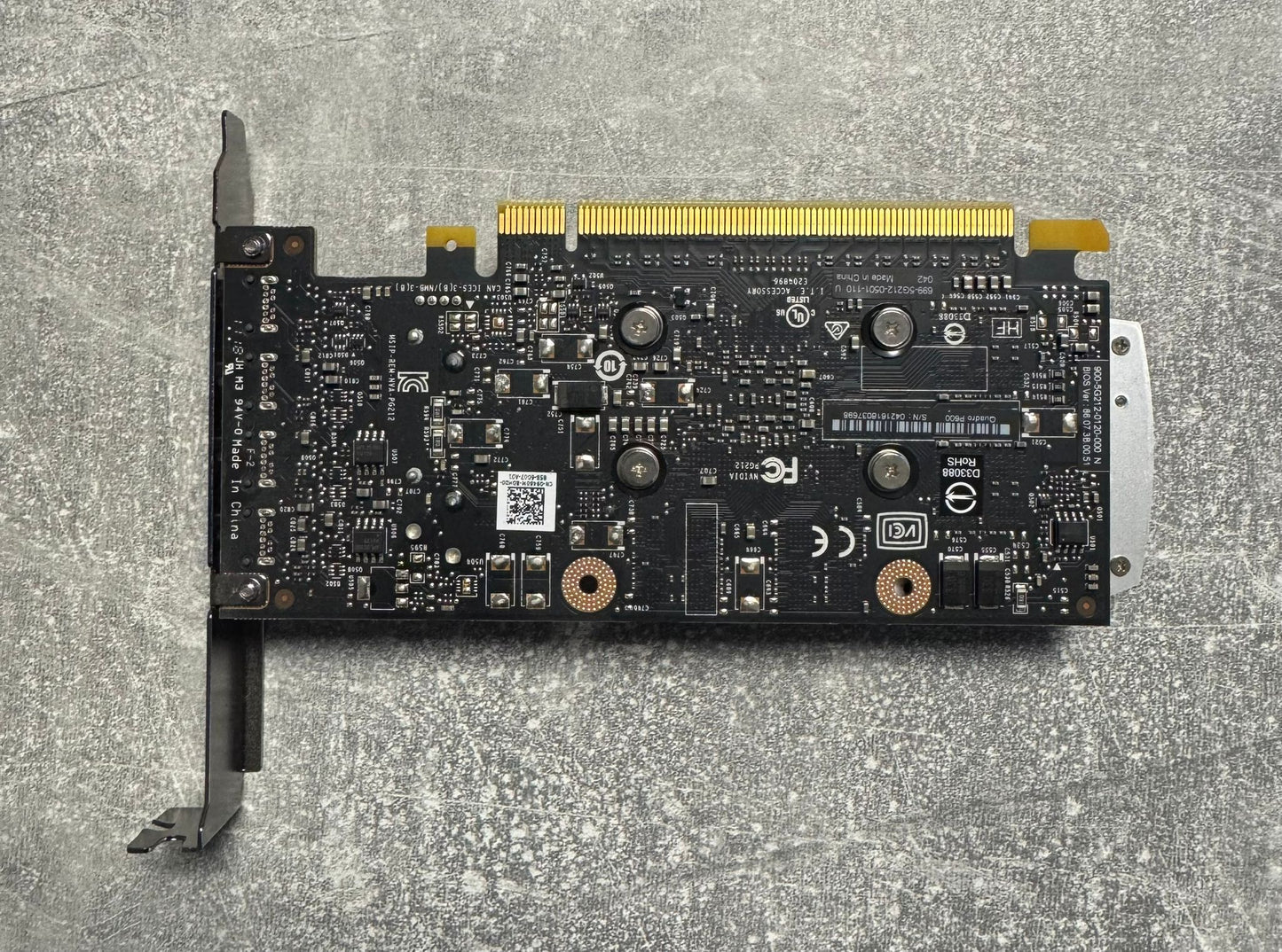 Nvidia Quadro P600 2GB GDDR5 PCIe 4 X Mini DP Graphics Card (only card )