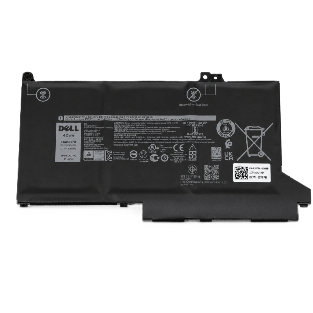 Neue Original Dell Batterie 0G74G 60Wh 7,6V für Dell Latitude 5300 5310 7300 7400
