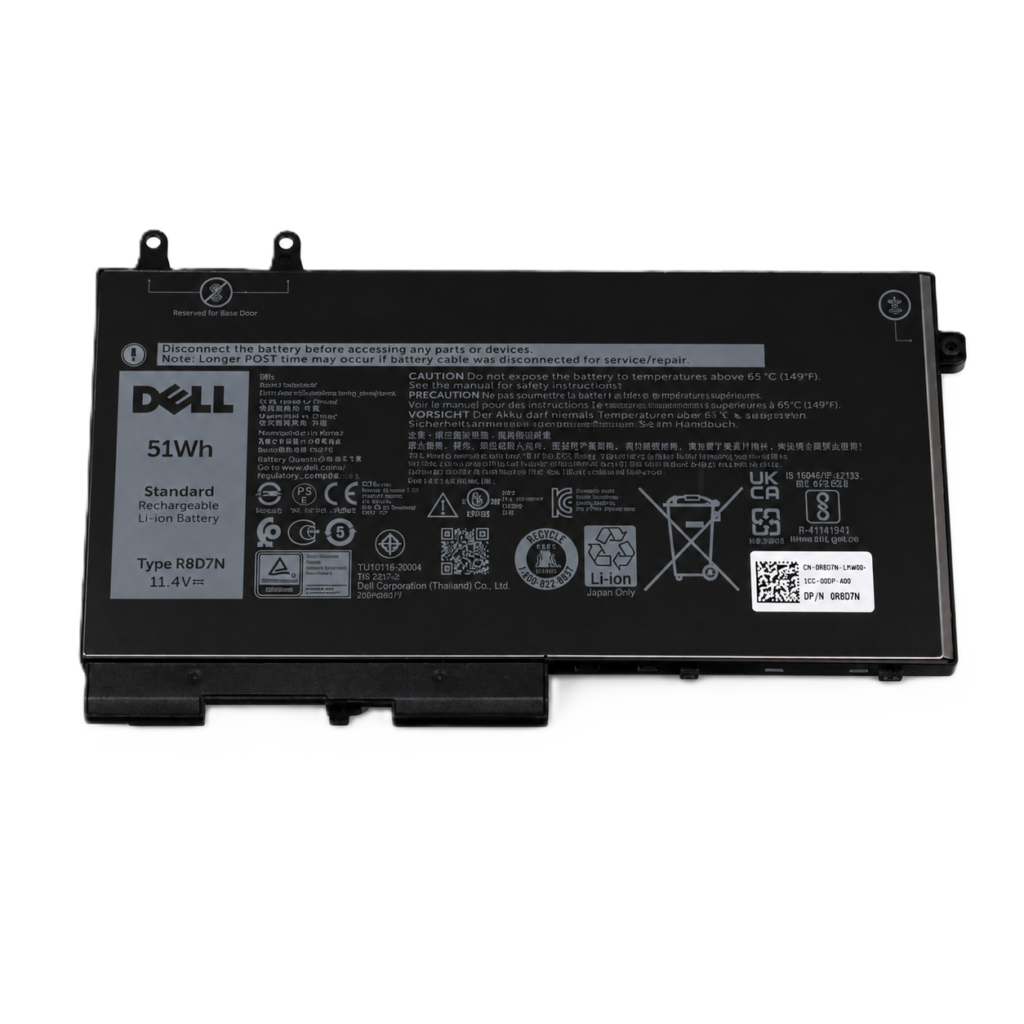 Neue Originalakku R8D7N 68Wh 7,6V für Dell Latitude 5300 5400 5500 & Precision 3540 3541