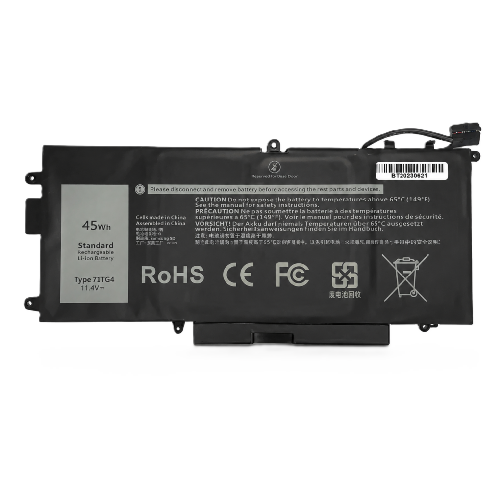 Neue Originalbatterie 71TG4 65Wh 11,4V für Dell Latitude 5400 5410 5500 5510 & Precision 3540 3550