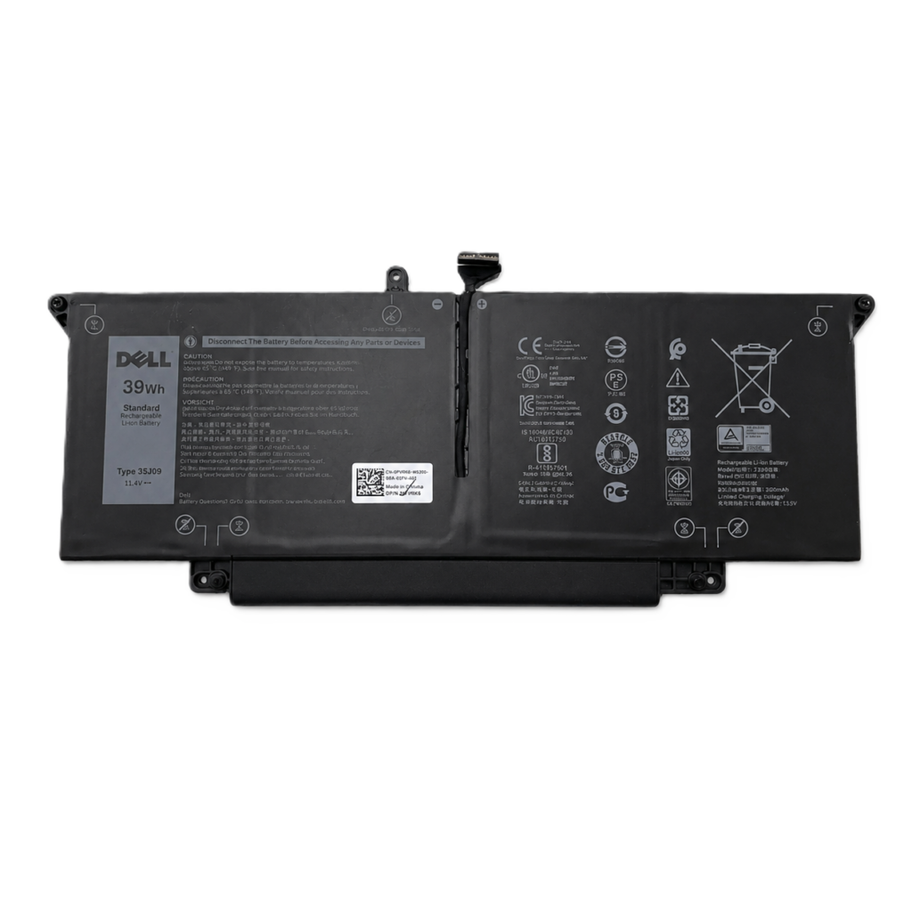 Neue Originalbatterie 35J09 39Wh 11,4V für Dell Latitude 7310 7410 & 2-in-1-Modelle