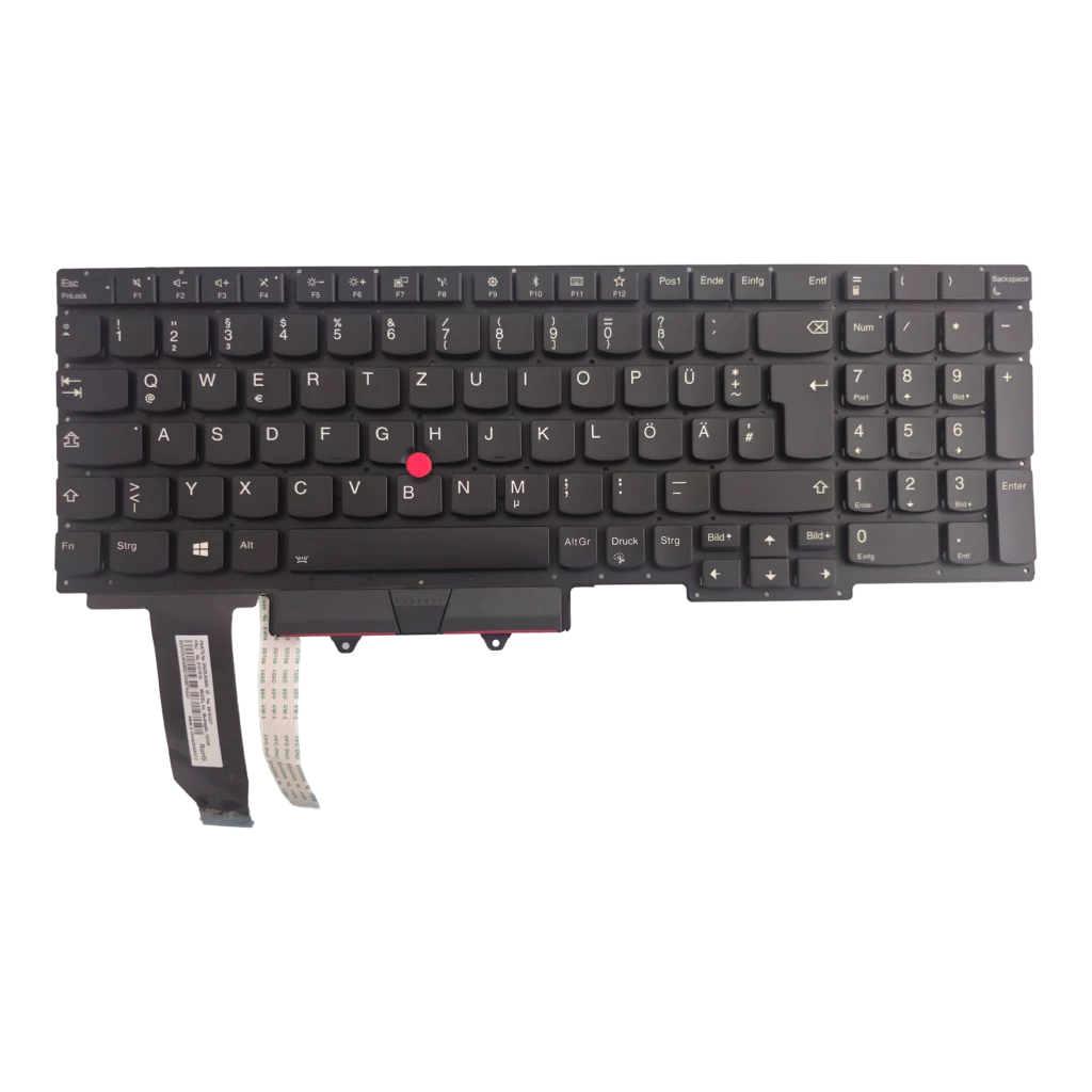 Original OEM Backlit Keyboard with Pointer for Lenovo ThinkPad E15 Gen 2 German QWERTZ